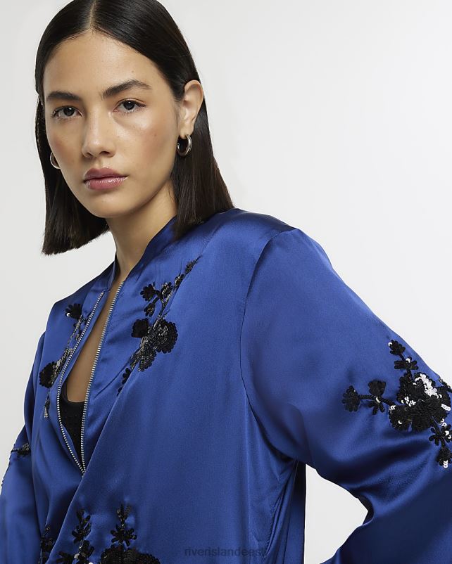 kehakate merevägi naised River Island satiinkaunistusega bomber jope 44TLL3972