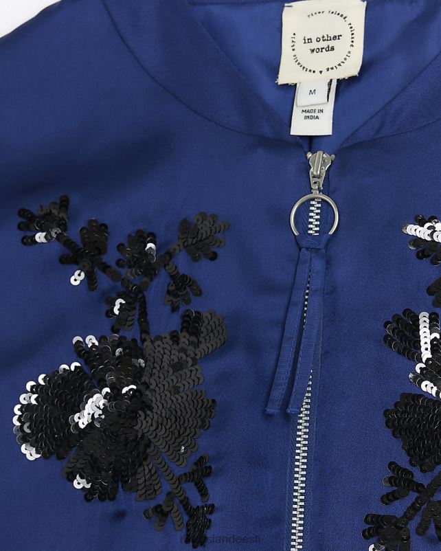 kehakate merevägi naised River Island satiinkaunistusega bomber jope 44TLL3972