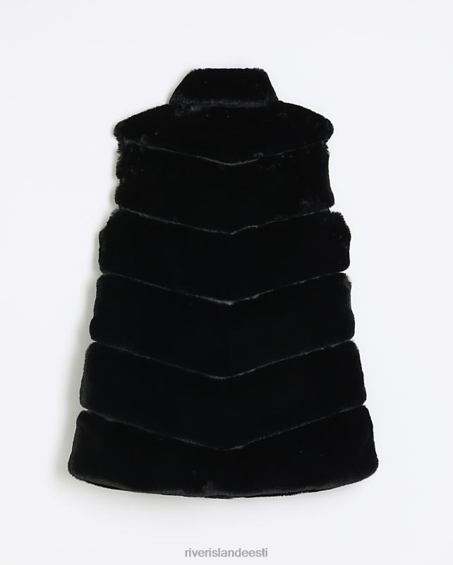 kehakate must naised River Island kunstkarusnahast biker-kuub 44TLL4232