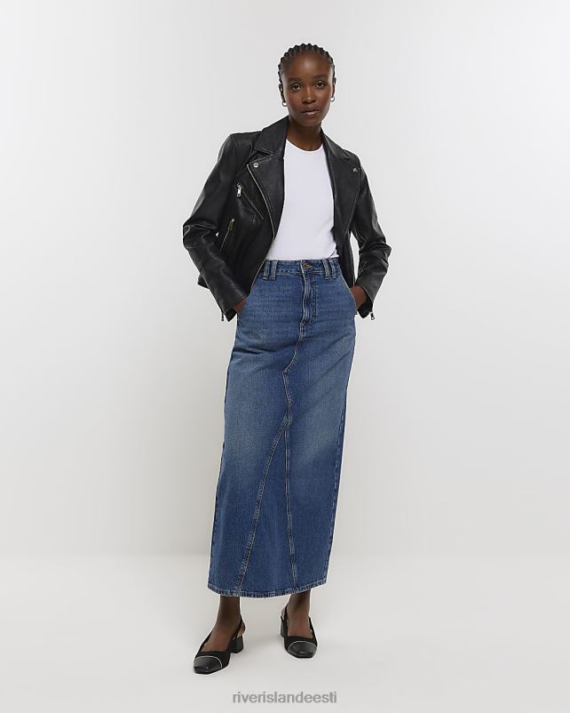 kehakate must naised River Island kunstnahast biker jope 44TLL140