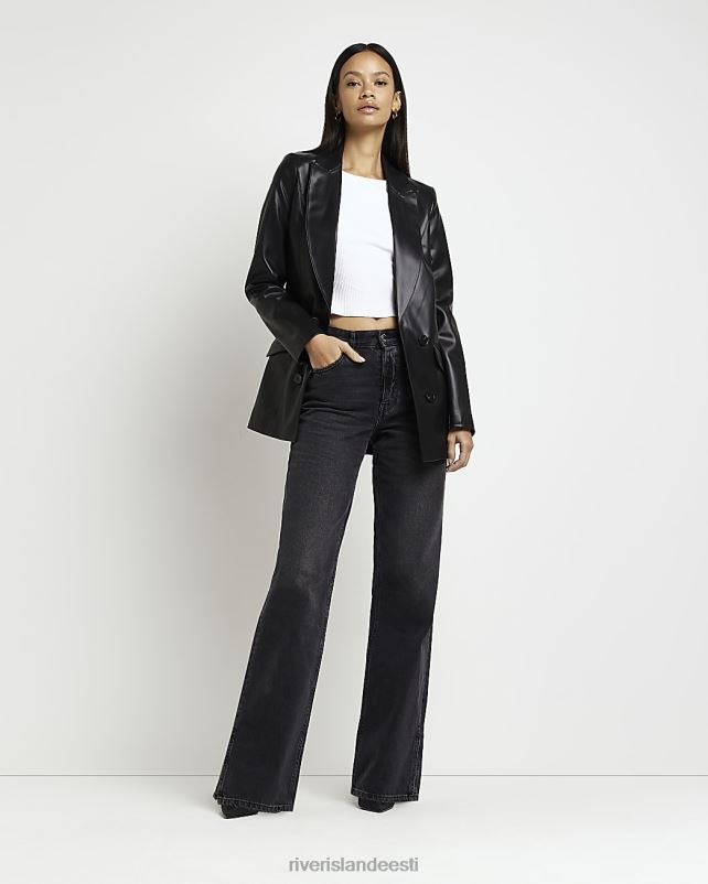 kehakate must naised River Island kunstnahast bleiser 44TLL4784