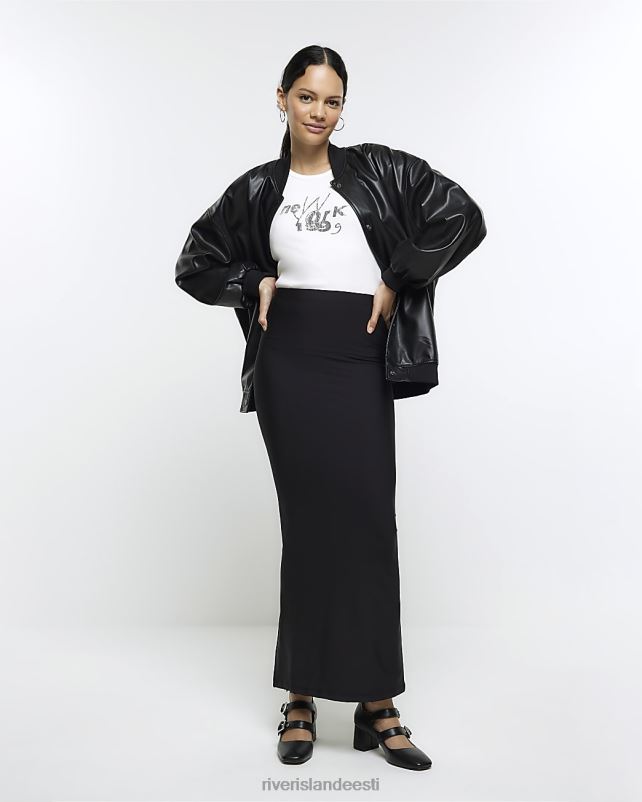 kehakate must naised River Island kunstnahast bomber jope 44TLL4123