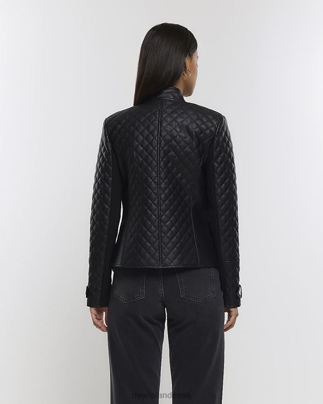 kehakate must naised River Island kunstnahast kraeta bleiser 44TLL4366