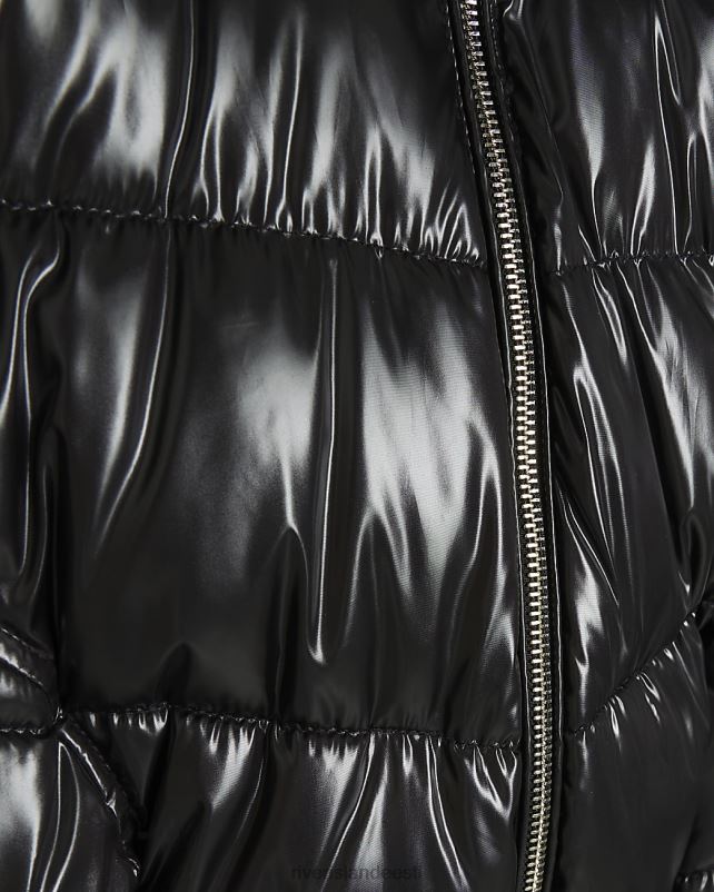 kehakate must naised River Island liibuv polsterdatud jope 44TLL65