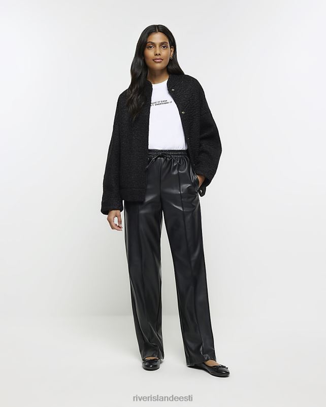 kehakate must naised River Island ülisuur bomber jope 44TLL4179