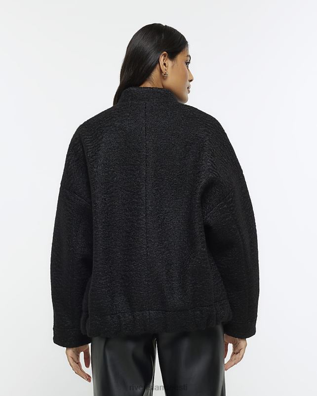 kehakate must naised River Island ülisuur bomber jope 44TLL4179