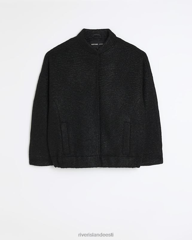 kehakate must naised River Island ülisuur bomber jope 44TLL4179