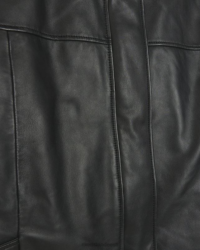 kehakate must naised River Island nahast bomber jope 44TLL4445