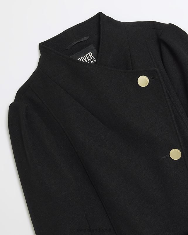 kehakate must naised River Island ära kukkuma ümbrismantel 44TLL53