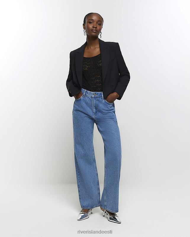 kehakate must naised River Island saagi bleiser 44TLL821