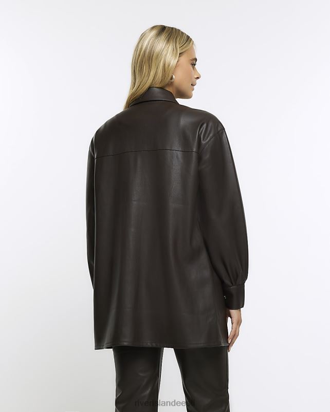 kehakate pruun naised River Island kunstnahast jakk 44TLL537