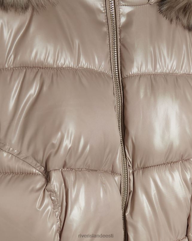 kehakate pruun naised River Island liibuv polsterdatud jope 44TLL66
