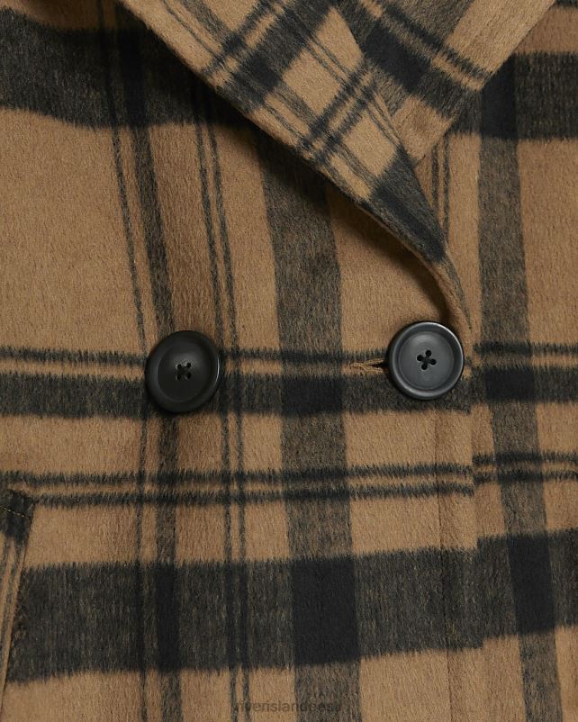 kehakate pruun naised River Island villaseguga õngejadaga mantel 44TLL3749