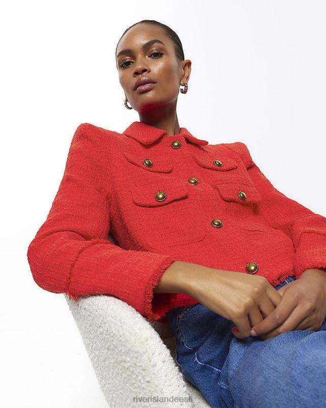 kehakate punane naised River Island boucle trofee bleiser 44TLL3731