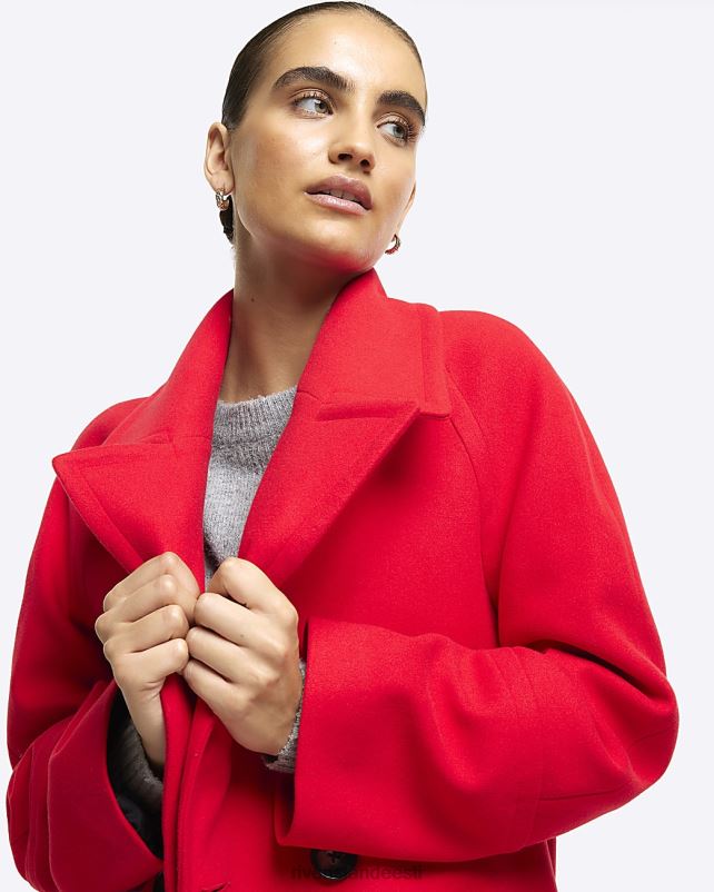 kehakate punane naised River Island villasegu ülisuur mantel 44TLL16