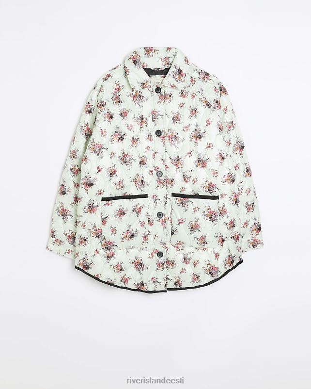 kehakate roheline naised River Island lilleline polsterdatud jakk 44TLL4230