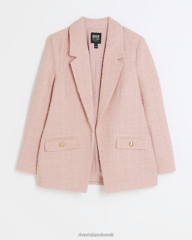 kehakate roosa naised River Island boucle bleiser 44TLL3742