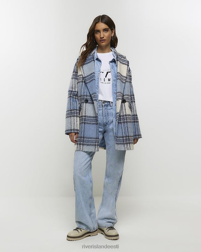 kehakate sinine naised River Island kontrolli mantel 44TLL3928