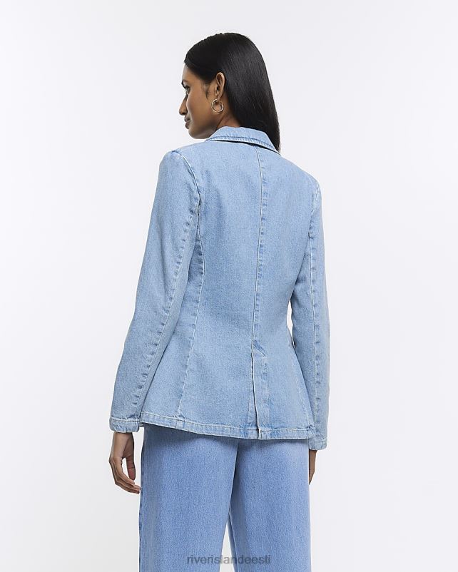 kehakate sinine naised River Island teksa bleiser jakk 44TLL4759