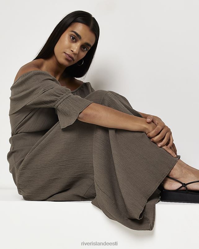 kehakate kivi naised River Island bardot maxi kleit 44TLL1945