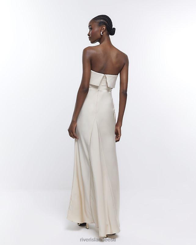 kehakate kreem naised River Island pruutneitsi bandeau maxi kleit 44TLL1870