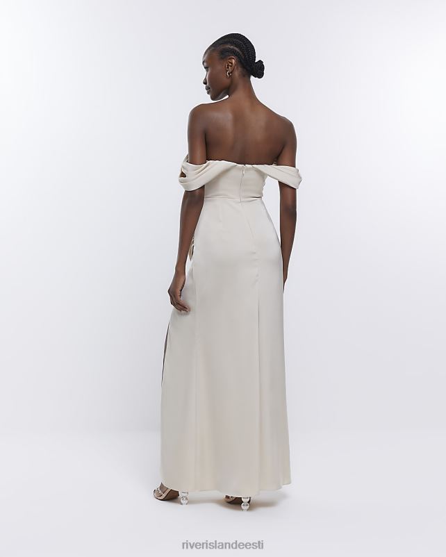 kehakate kreem naised River Island pruutneitsi bardot maksikleit 44TLL1843