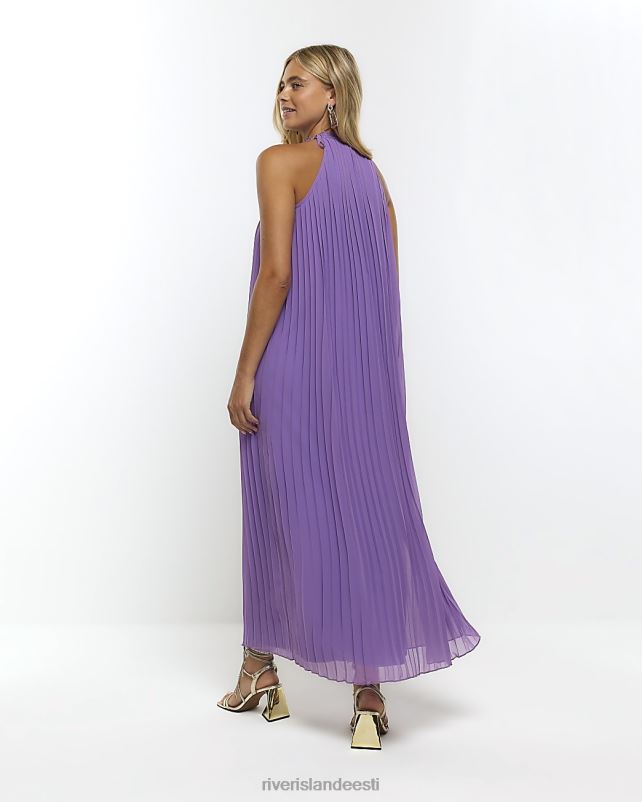 kehakate lilla naised River Island plisseeritud maksikleit 44TLL4618