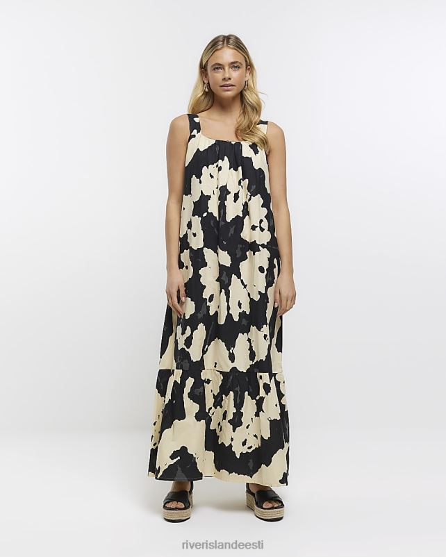 kehakate must naised River Island lipsuvärviga maksikleit 44TLL1576