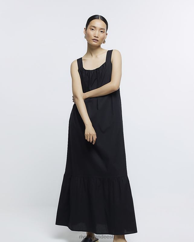 kehakate must naised River Island slip maxi kleit 44TLL1604