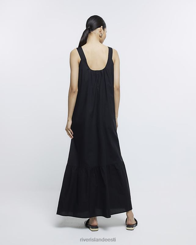 kehakate must naised River Island slip maxi kleit 44TLL1604
