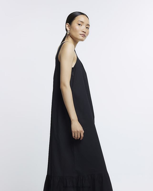 kehakate must naised River Island slip maxi kleit 44TLL1604