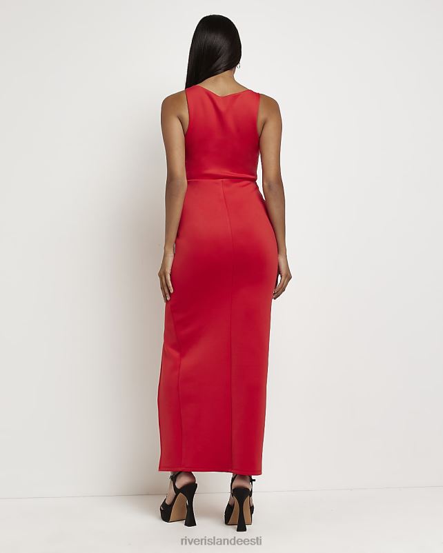 kehakate punane naised River Island bodycon maxi kleit 44TLL2147