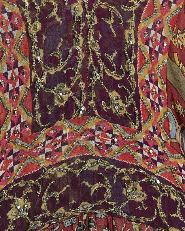 kehakate roosa naised River Island paisley kaunistatud smock maxi kleit 44TLL3790