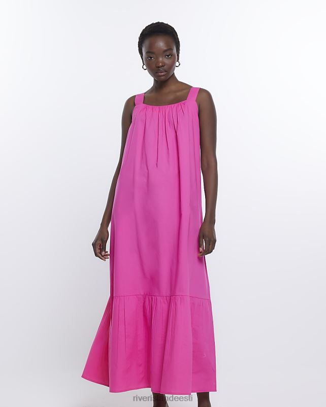 kehakate roosa naised River Island slip maxi kleit 44TLL1603