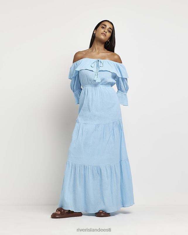 kehakate sinine naised River Island bardot maxi kleit 44TLL1943