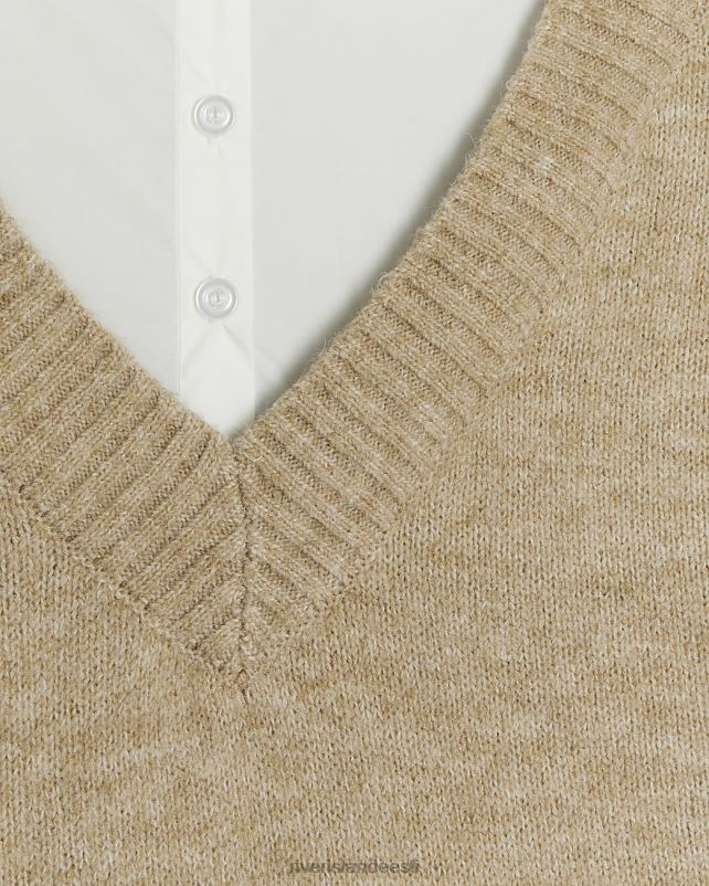 kehakate beež naised River Island kootud hübriidne džempre midikleit 44TLL3727