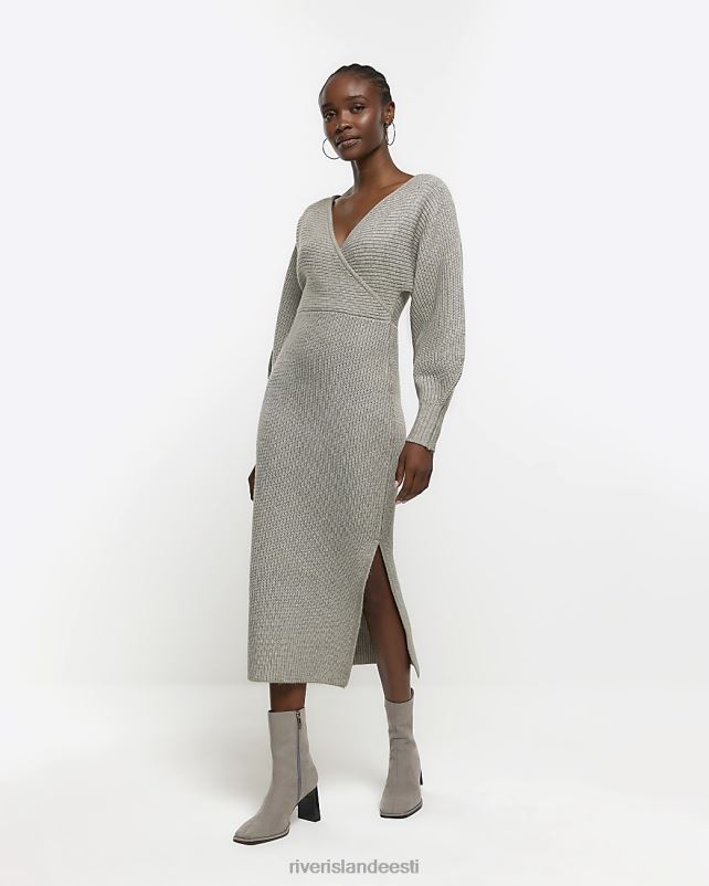 kehakate hall naised River Island kootud ümbrisega kampsun midi kleit 44TLL310
