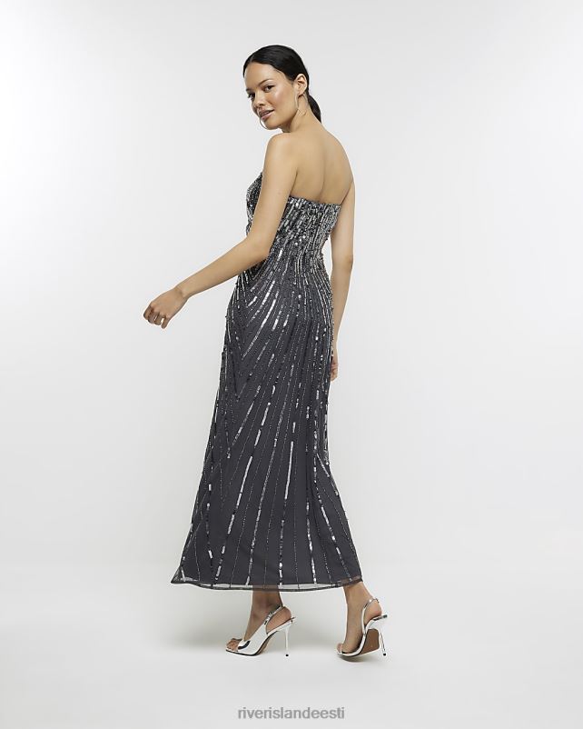 kehakate hall naised River Island litritega bandeau midi kleit 44TLL399