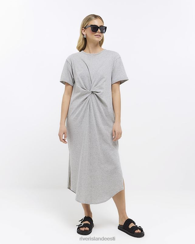 kehakate hall naised River Island twist t-särk midi kleit 44TLL284