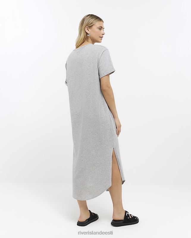 kehakate hall naised River Island twist t-särk midi kleit 44TLL284