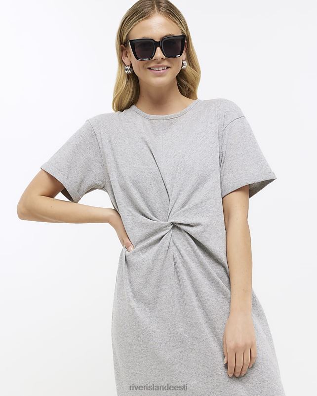 kehakate hall naised River Island twist t-särk midi kleit 44TLL284