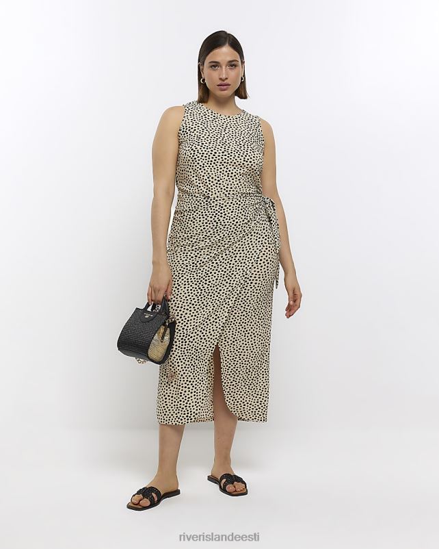 kehakate kohapeal naised River Island pluss wrap midi kleit 44TLL4642