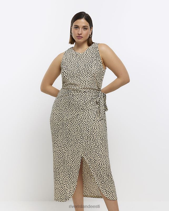 kehakate kohapeal naised River Island pluss wrap midi kleit 44TLL4642
