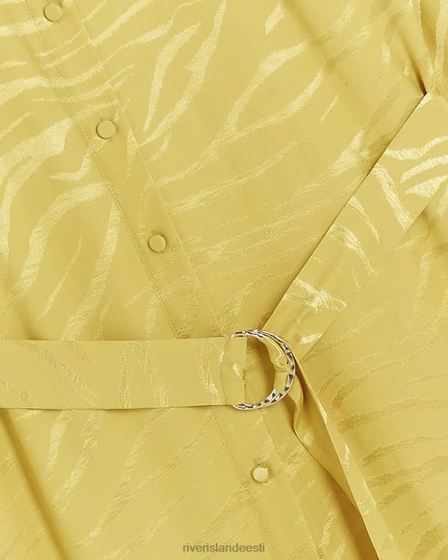 kehakate kollane naised River Island rihmaga midi särk kleit 44TLL4164