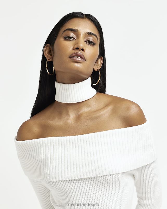 kehakate kreem naised River Island koo bardot bodycon midi kleit 44TLL425