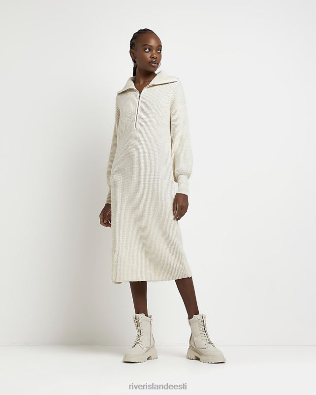 kehakate kreem naised River Island koo pool lukuga džempriga midikleit 44TLL595