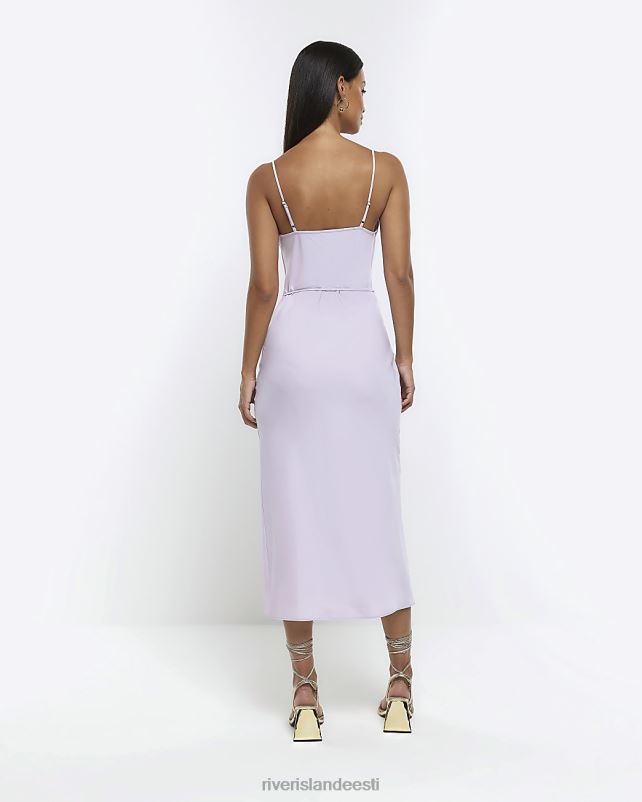kehakate lilla naised River Island satiinist slip midi kleit 44TLL1473