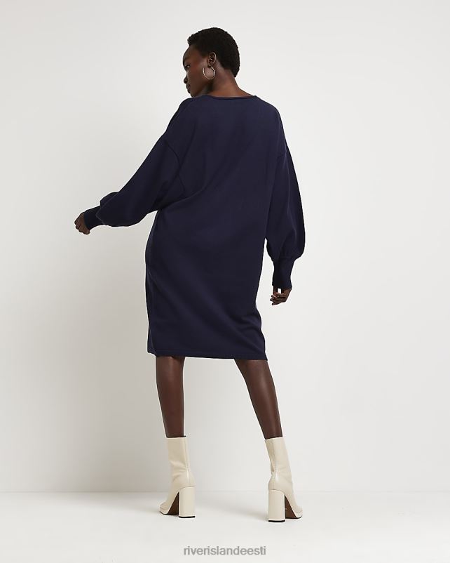 kehakate merevägi naised River Island villane kootud kampsun midi kleit 44TLL3962