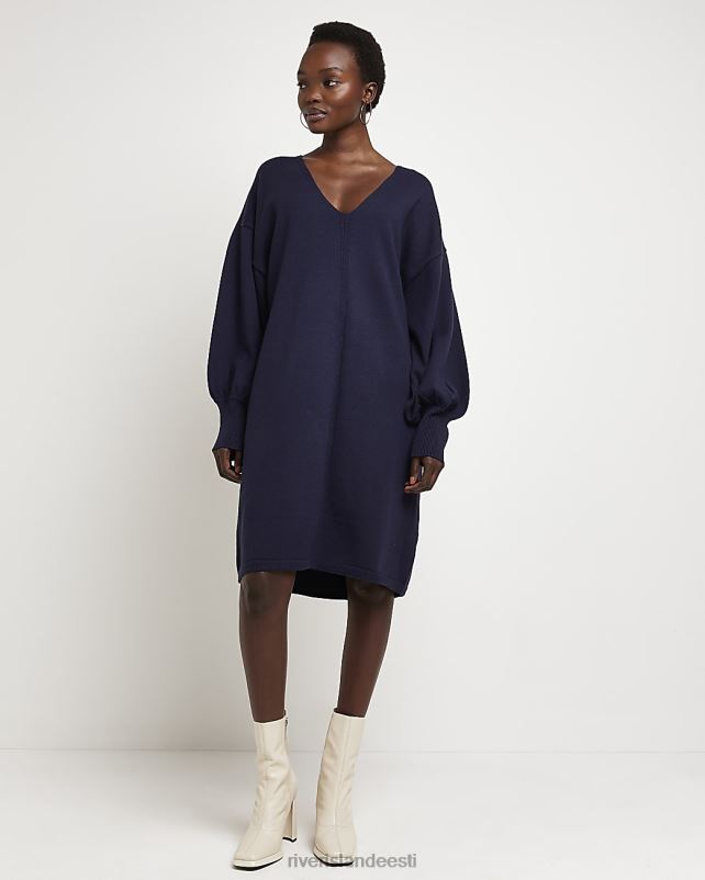 kehakate merevägi naised River Island villane kootud kampsun midi kleit 44TLL3962