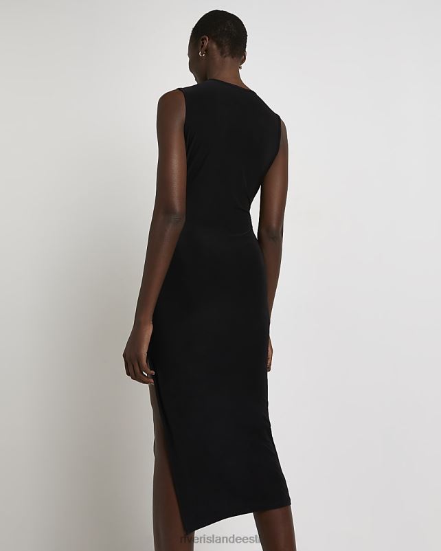 kehakate must naised River Island bodycon midi kleit 44TLL3929